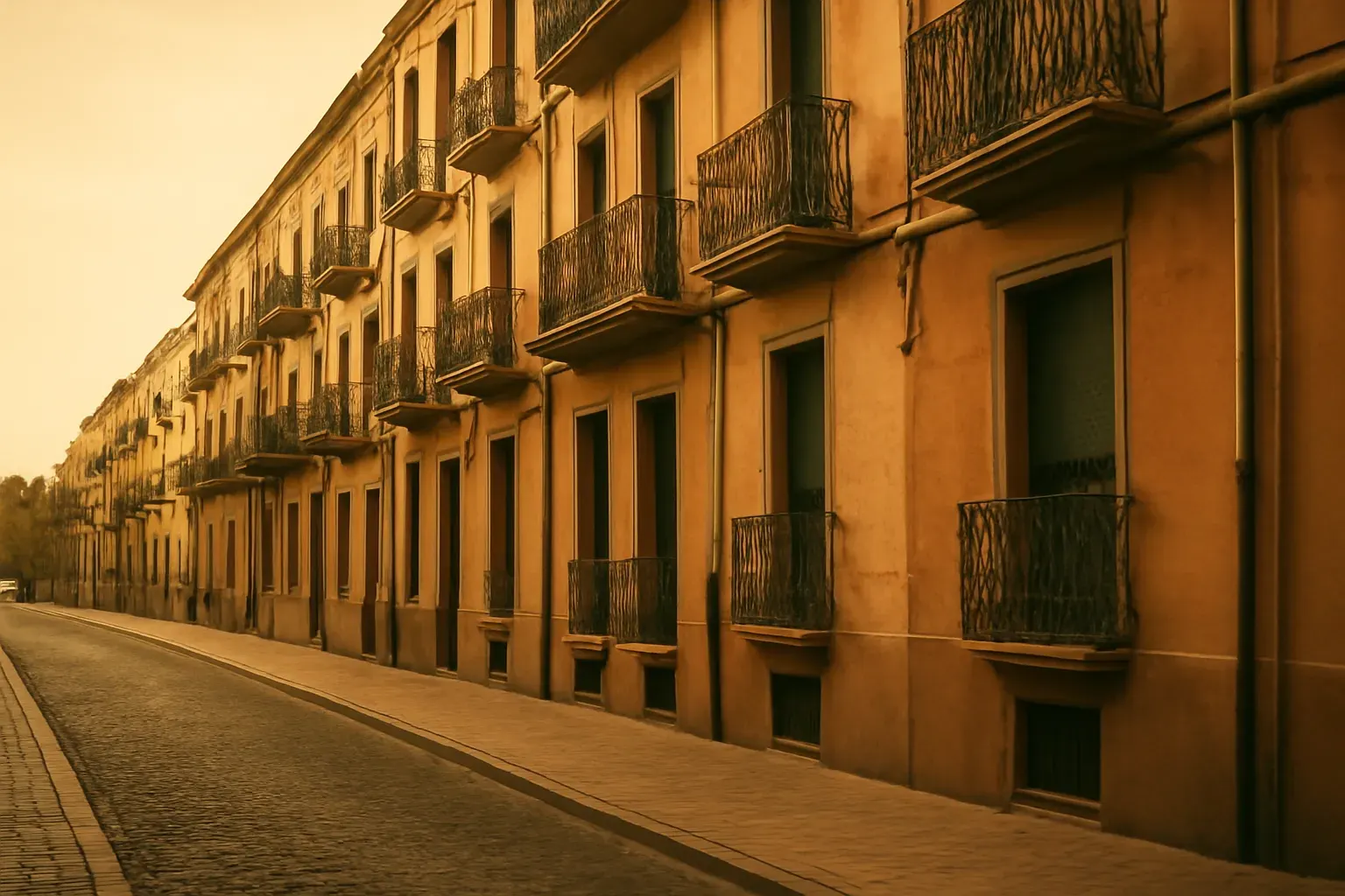 Zaragoza streetscape near the Delicias neighbourhood